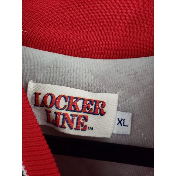 Vintage Chicago Blackhawks Locker Line Size XL Button-up Satin Jacket‎ - Picture 3 of 6